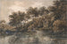 Trees and pond near Bromley Kent - Thomas Girtin — artwork view