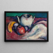 Still life with teapot and fruits - Thomas Hart Benton — framed artwork on a wall