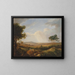 Landscape Painting with Figures - Thomas Hastings — framed artwork on a wall