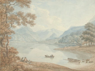 Vue sur Derwent Water en direction de Borrowdale, Cumberland - Thomas Hearne — artwork view