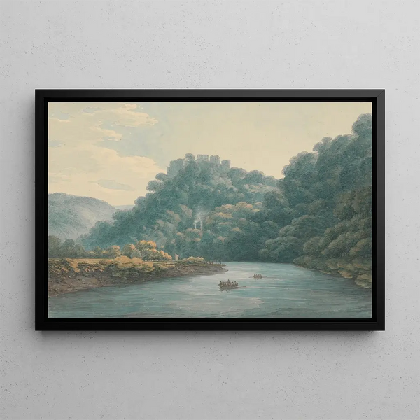 Château de Goodrich sur la Wye - Thomas Hearne — framed artwork on a wall