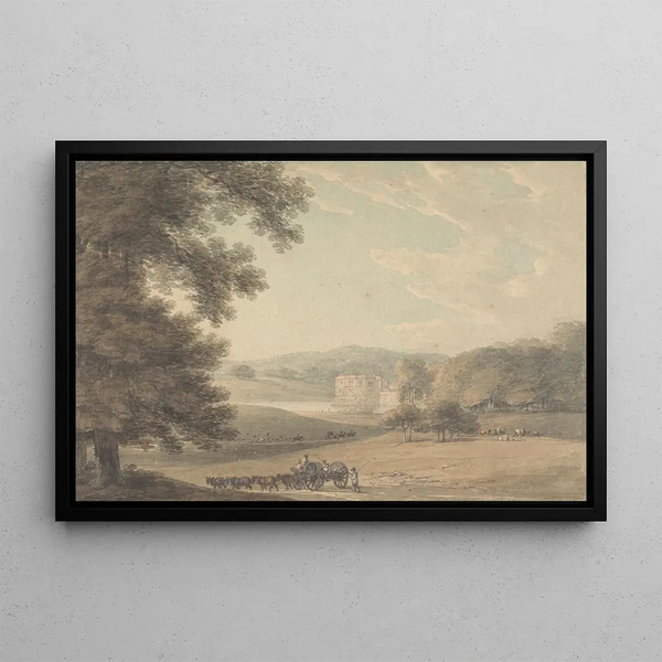 Château de Leeds, Kent - Thomas Hearne — framed artwork on a wall
