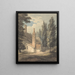 L'arrière d'une ferme - Thomas Hearne — framed artwork on a wall