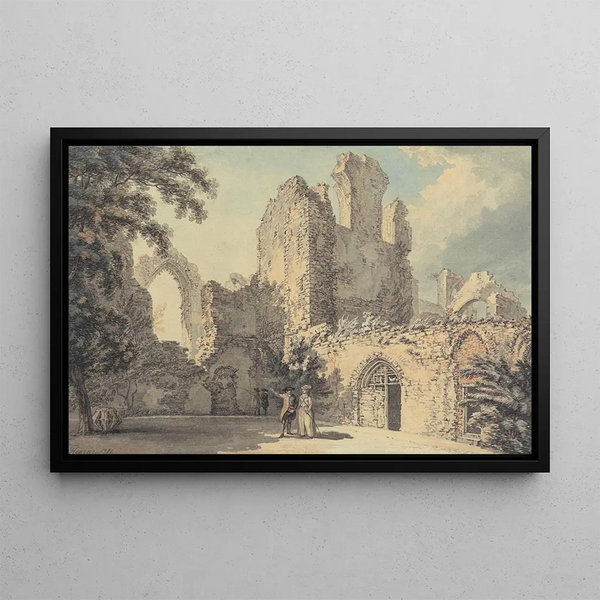 The Ruins of Leiston Abbey - Thomas Hearne — framed artwork on a wall