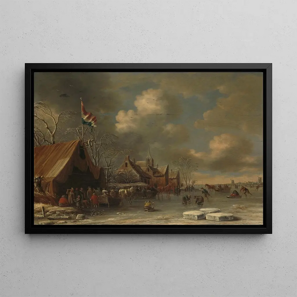 Profiter de la Glace - Thomas Heeremans — framed artwork on a wall