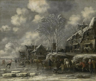 Winter Scene Painting - Thomas Heeremans — artwork view
