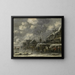 Winter Scene Painting - Thomas Heeremans — framed artwork on a wall