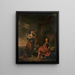 Double portrait painting of Arthur Wolfe and his wife Anne - Thomas Hickey — framed artwork on a wall