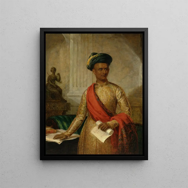 Minister in Chief of Purniya of Mysore - Thomas Hickey — framed artwork on a wall