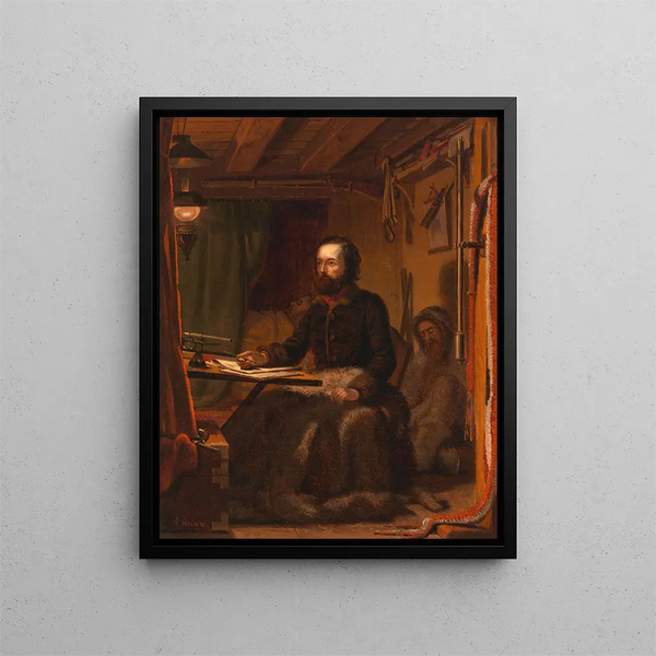 Élisée Kent Kane - Thomas Hicks — framed artwork on a wall
