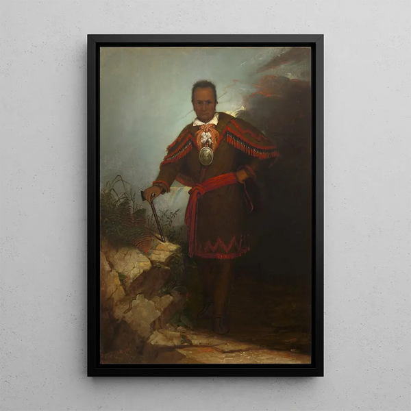 Red Jacket - Thomas Hicks — framed artwork on a wall