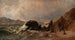 View of Fort Point from Baker Beach, San Francisco - Thomas Hill — artwork view