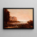 Landscape with Two Indians - Thomas Hill — framed artwork on a wall