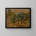 Study of Plants on a Rocky Wall - Thomas Hiram Hotchkiss — framed artwork on a wall