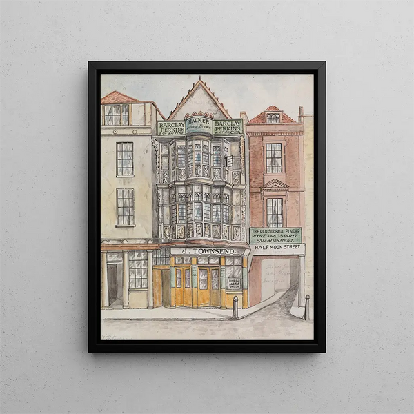 Maison de Sir Paul Pindars, Bishopsgate Street - Thomas Hosmer Shepherd — framed artwork on a wall
