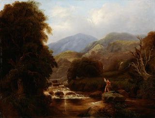 The mountain stream - Thomas James Mulvany — artwork view