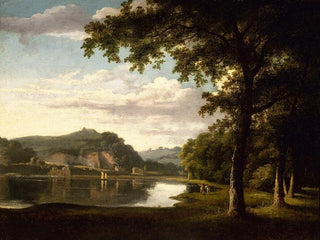 Landscape with View of the Wye River - Thomas Jones — artwork view
