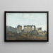 L'aqueduc de Claude et le Colisée - Thomas Jones — framed artwork on a wall