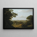 View of the Phlegraean Fields from the Camaldolese Monastery near Naples - Thomas Jones — framed artwork on a wall