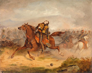The Captain Nolan's Charger Returning with His Dead Master - Thomas Jones Barker — artwork view