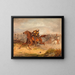 The Captain Nolan's Charger Returning with His Dead Master - Thomas Jones Barker — framed artwork on a wall