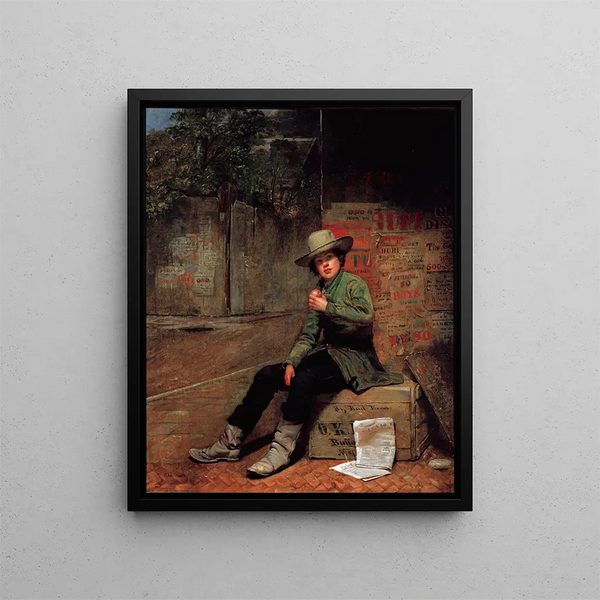 Buffalo Newsboy - Thomas Le Clear — framed artwork on a wall