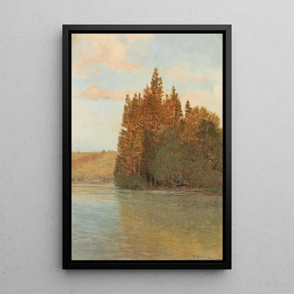 Morning Painting - Thomas Leitner — framed artwork on a wall