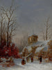 Christmas Service Painting - Thomas Lochlan Smith — artwork view