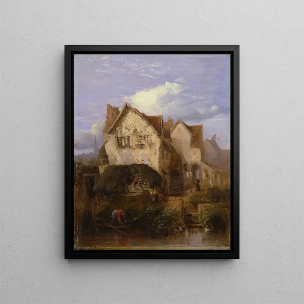 A view near Norwich - Thomas Lound — framed artwork on a wall
