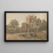 The Keep and the Castle Gate of Ludlow, Shropshire - Thomas Lound — framed artwork on a wall