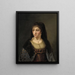 Portrait of a Lady with a Veil - Thomas Mathisen — framed artwork on a wall