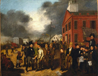 Première élection d'État à Detroit, Michigan, 1837 - Thomas Mickell Burnham — artwork view
