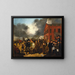 Première élection d'État à Detroit, Michigan, 1837 - Thomas Mickell Burnham — framed artwork on a wall