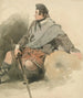 a seated Highlander - Thomas Miles Richardson — artwork view