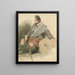 a seated Highlander - Thomas Miles Richardson — framed artwork on a wall