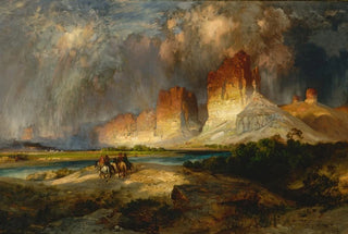 Cliffs of the Upper Colorado River Wyoming Territory - Thomas Moran — artwork view