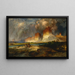 Cliffs of the Upper Colorado River Wyoming Territory - Thomas Moran — framed artwork on a wall