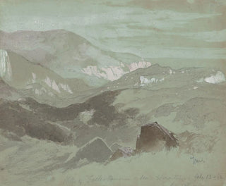 Cliffs of Ecclesbourne near Hastings - Thomas Moran — artwork view