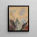 the Upper Great Falls in Yellowstone - Thomas Moran — framed artwork on a wall