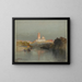 Hacienda on the Lerma River, San Juan, Mexico - Thomas Moran — framed artwork on a wall