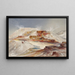 Hot sources of Gardiners River Yellowstone - Thomas Moran — framed artwork on a wall