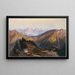Yellowstone Lower Chain - Thomas Moran — framed artwork on a wall