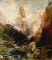 Brouillard dans le canyon de Kanab, Utah - Thomas Moran — artwork view