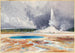 Old Castle Geyser - Thomas Moran — artwork view