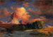 Cloud at Sunset Green River Wyoming - Thomas Moran — artwork view