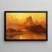 L'Heure dorée - Thomas Moran — framed artwork on a wall
