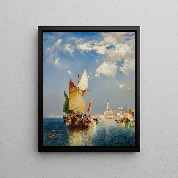 Le Grand Canal de Venise - Thomas Moran — framed artwork on a wall