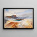 The Great Blue Spring of the Lower Geyser Basin, Yellowstone - Thomas Moran — framed artwork on a wall