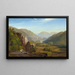 La Juniata, evening - Thomas Moran — framed artwork on a wall