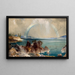 The South Arm of Yellowstone Lake Yellowstone National Park Wyoming Territory - Thomas Moran — framed artwork on a wall